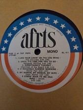 AFRTS ARMED FORCES  RADIO PROG  12INCH TOP OF POPS SEE PRESLEY  FOR SONGS