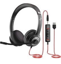 Jiamqishi Headset EH01 USB 3.5mm with Microphone