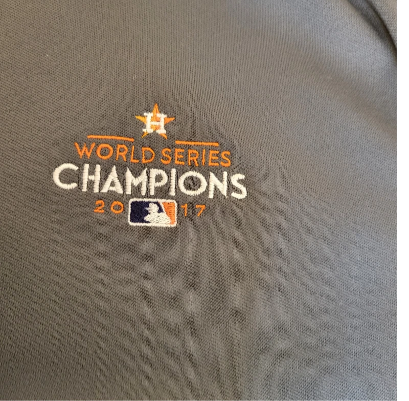 Nike Men's Pullover Sweater Size X-Large MLB Houston Astros 2017 World Champions - Image 4 of 4