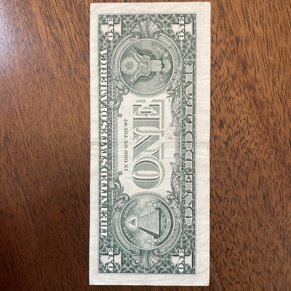 Fancy Serials Numbers “RADARS” Oldest $1 2001 C(09388390)E Collectors Gems - Image 4 of 4