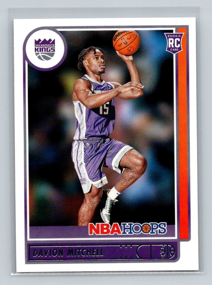 Davion Mitchell 2021-22 Hoops #228 Rookie Sacramento Kings