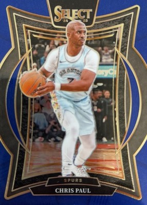 2024-25 Panini Select Blue CHRIS PAUL San Antonio Spurs