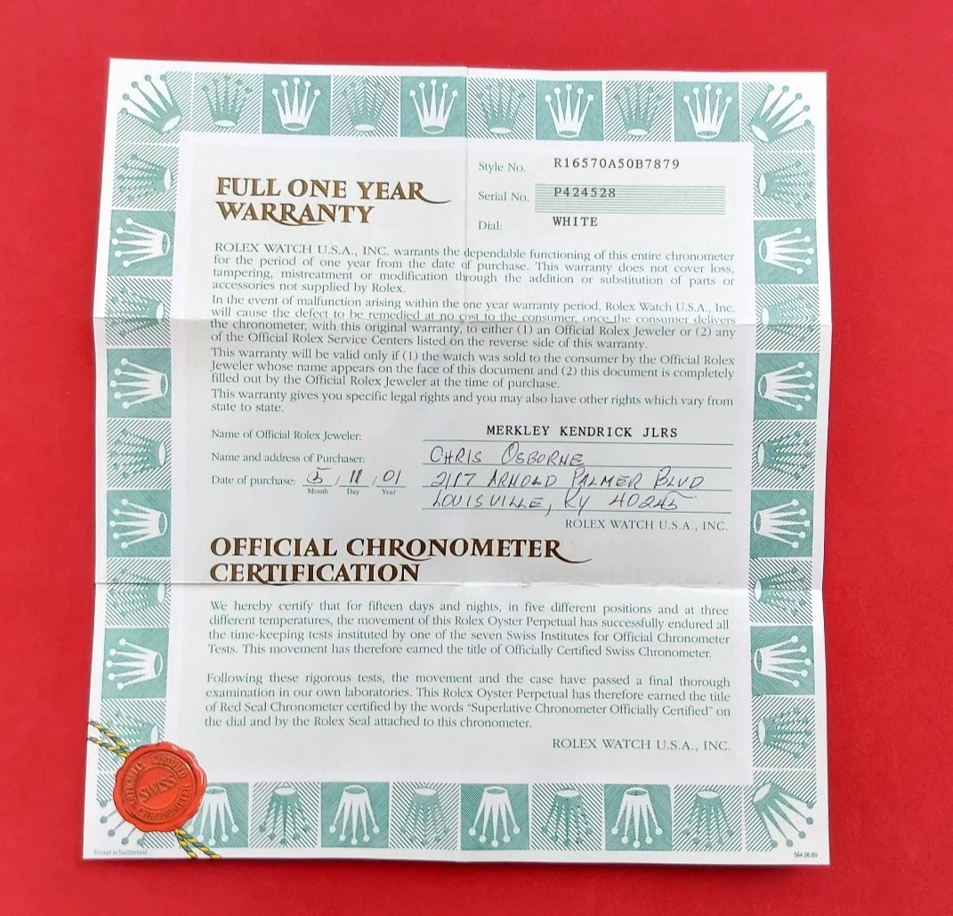 25+ Rolex Guarantee for sale | Updated Oct 2026