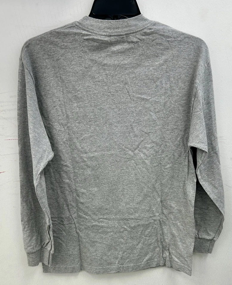 New York Yankees Alstyle Apparel Ropa Activa Gris Mediano Camiseta Manga Larga Logo NY Foto 2 de 4