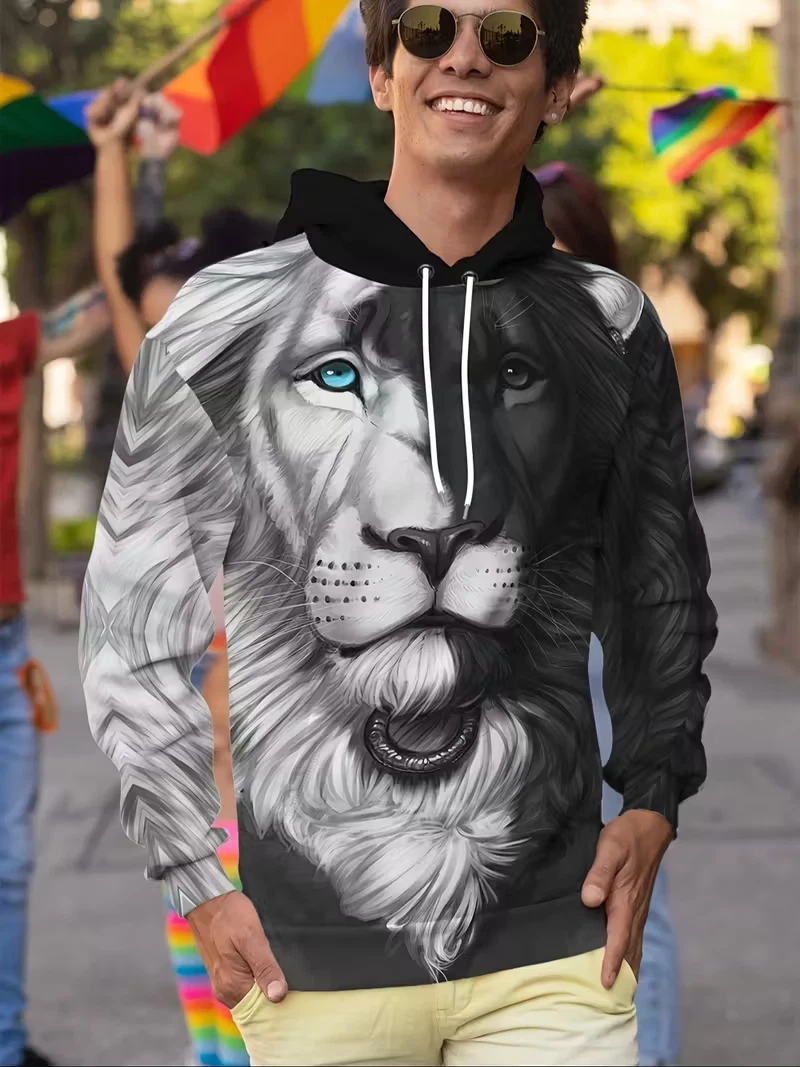 Men's Colorful Sweatshirts Hoodie long sleeve oversized BIG size 5XL