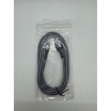 6ft Braided iPhone Fast Charging Cable, Grey