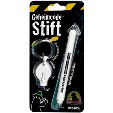 moses. Geheimcodestift Geheimschrift unsichtbar UV Tinte Dedektiv Geheimstift