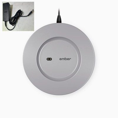 USED EXTRA GRAY EMBER CHARGING COASTER + OEM AC ADAPTER | RFB |