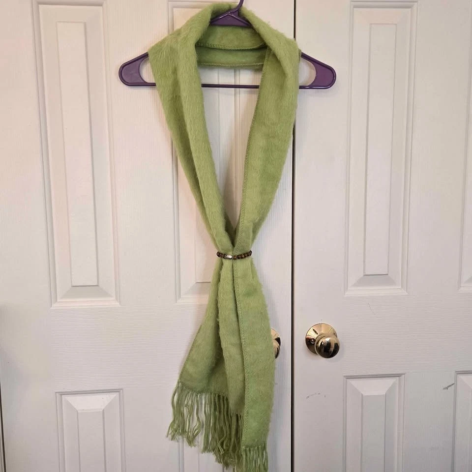 CAPCHATEX Alpaca Scarf PERU Chartreuse Light Green [T65/350]