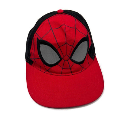 Marvel Spiderman Kids Toddler Adjustable Hat Baseball Cap OSFM Red Black