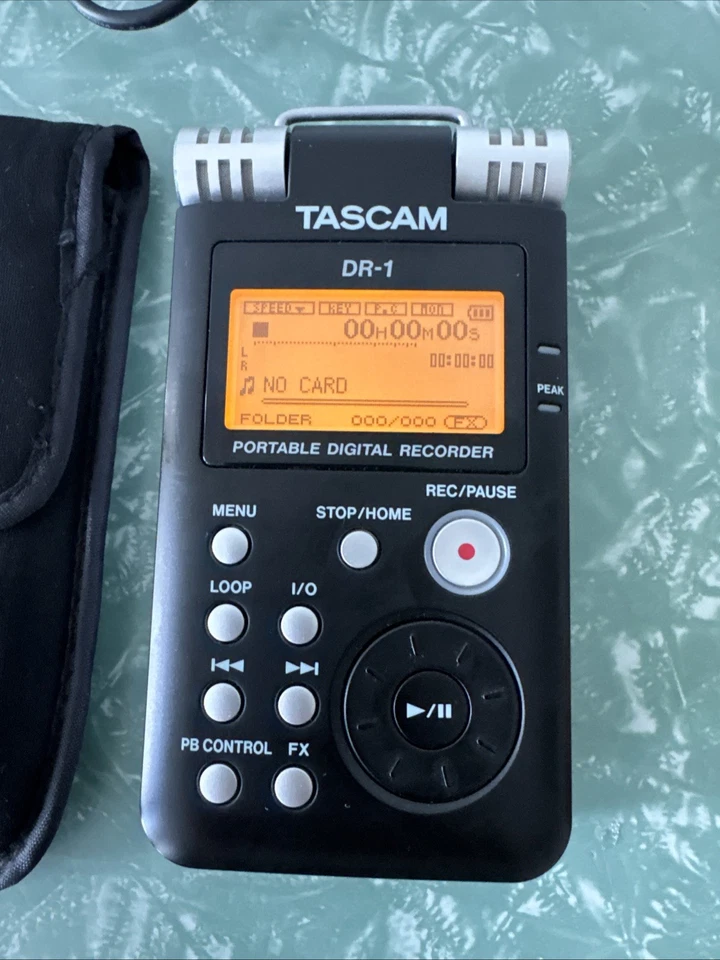 TASCAM DR-1 Portable Solid State Recorder with Soft Case and USB Cord - Image 2 of 3