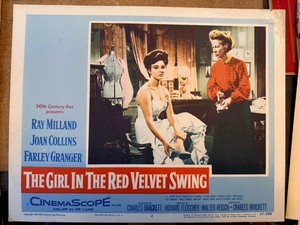 Girl In The Red Velvet Swing, The 1955 20th Century Fox 11x14 lobby Joan Collins