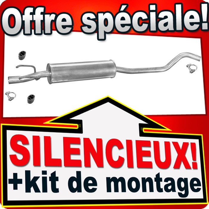 Échappement OPEL CORSA B 1.0 12V pour rénovation mécanique et contrôle technique