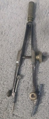 Vintage Compass Drafting Drawing Tool 3 1/4'' Engineer Machinist Architect READ