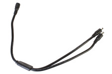 Heavy duty 1 to 2 splitter cable DC 5.5mm x 2.1mm for LED light Security camera