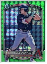 2025 Bowman Draft Chrome Slade Cladwell Green Geometric /99