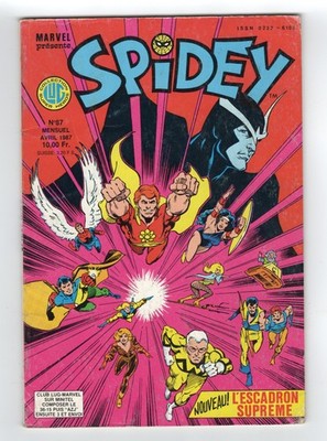 1985 MARVEL SQUADRON SUPREME #1 & SECRET WARS II #9 BEYONDER DEATH RARE FRANCE