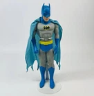 Vintage 1988 Batman Doll Action Figure With Blue Cape DC comics 14 inch w Stand