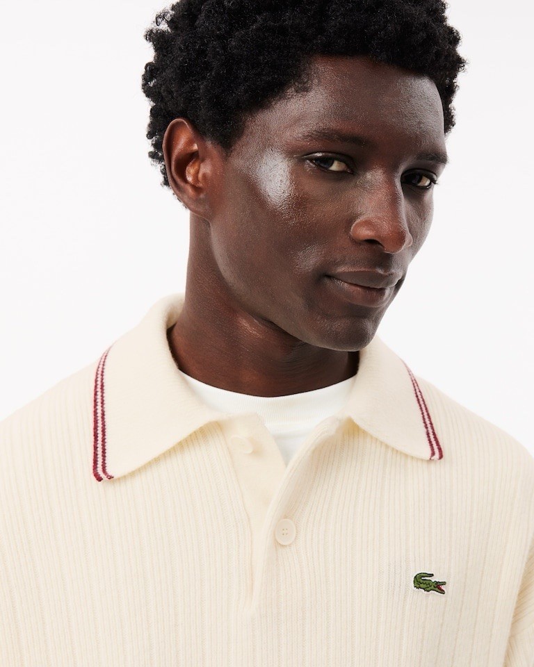 Lacoste Retro Tennis Wool Polo Lapland Sweater  Size XL thumbnail 6