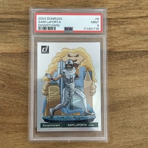 2024 PANINI DONRUSS DOWNTOWN! #6 SAM LAPORTA PSA MINT 9 DETROIT LIONS NFL