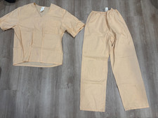Forum Novelties Tan Scrubs Costume top and bottom shirt pants size regular