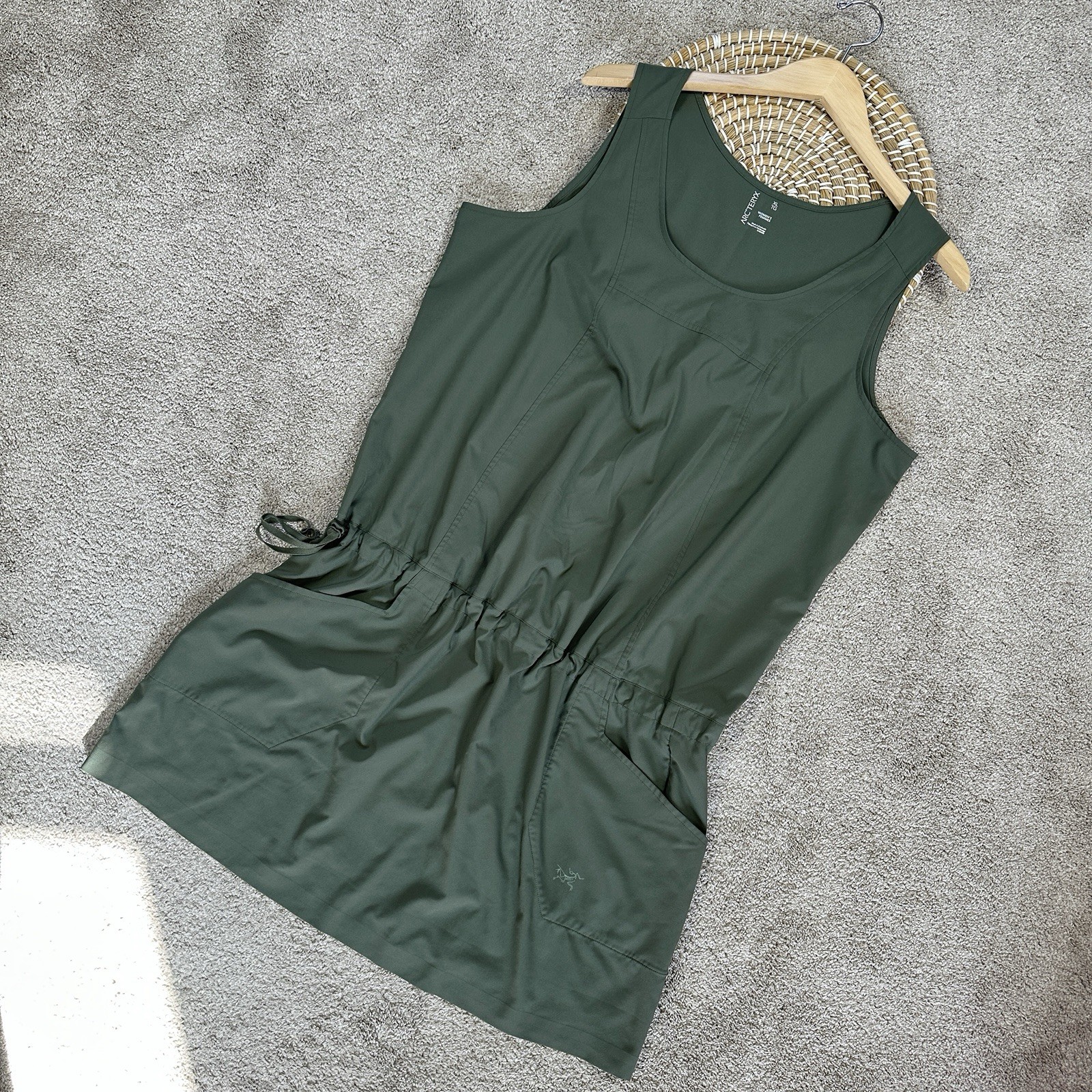ARC'TERYX Arc’teryx Vestito Donna Contenta Senza Maniche Vita Caduta Leggero Verde XL
