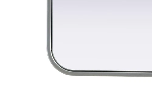 Elegant Lighting MR8A3036 Remy 30"W x 36"H Rectangular Flat - Silver - Picture 3 of 12