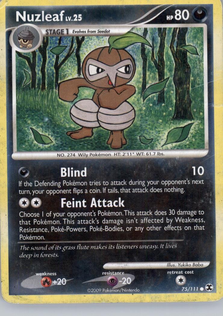 NUZLEAF 75/111 RISING RIVALS POKEMON DMG