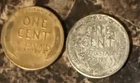 1943 Lincoln Steel Cent ~ 1944 ~ Lincoln Wheat ~ WW2 Coins