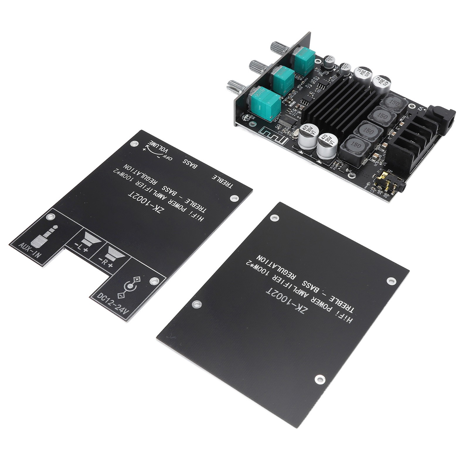 For 2x100W Amplifier Board HIFI With Treble Bass Control TPA3116D2 DC12‑24V BT