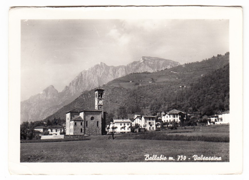 26-04062 - BALLABIO COMO - PANORAMA VIAGGIATA 1950