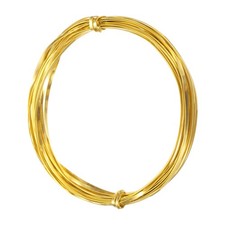 2mm Aluminum Craft Flat Wire16Ft 0.5mm Thickness Armature Wire Yellow