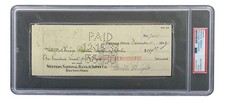 Orville Wright Signed Slabbed Bank Check PSA/DNA 85200371 Orville Wright Signed Slabbed Bank Check PSA/DNA 85200371