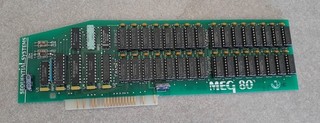 Vintage 1986 Sequential Systems MEG 80 for Apple IIe 80 Column Card Plus 1MB Ram