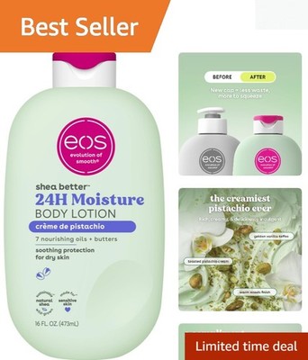 Sustainable Shea Butter Body Lotion 16oz - Lightweight Hydration in Pistachio