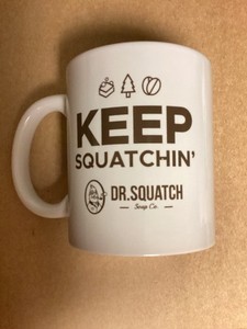 DR. SQUATCH SOAP CO. "KEEP SQUATCHIN" CERAMIC MUG -DISCONTINUED- *GOOD*
