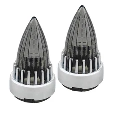 FATECIM 2" Turn Signal Light Covers Supersonic Replacement Smoke Lenses Clip ...