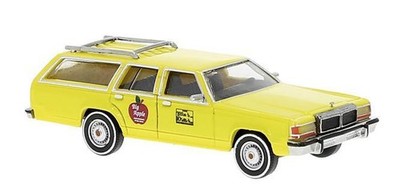 AKTION USA Brekina 1:87 H0 19633 Ford LTD Station Wagon Taxi Big Apple NY 1979