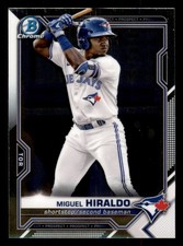2021 Bowman Draft Miguel Hiraldo #BDC-98  Toronto Blue Jays