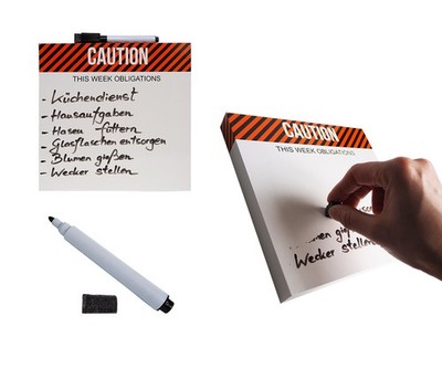 Memoboard Tafel Schild m. 4 Marker &  Aufhängung 4 Boards Notiztafel Notizzettel