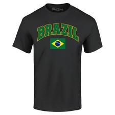 Brazil Flag Soccer Season Football T-shirt Brazilian Flag Shirt