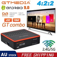 4K Digital Android Streaming Box DVB-T Sat TV PVR WIFI Bluetooth Voice Control