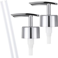 2 Pack Silver Soap Dispenser Pump Replacement Top Dispenser Pumps Refill