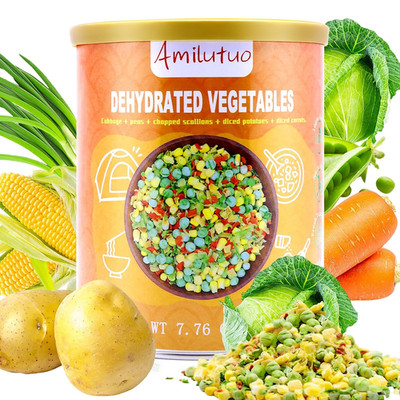 Dried Ramen Toppings, 220G/7.76OZ Dehydrated Vegetables, Natural Freeze Dried Ve