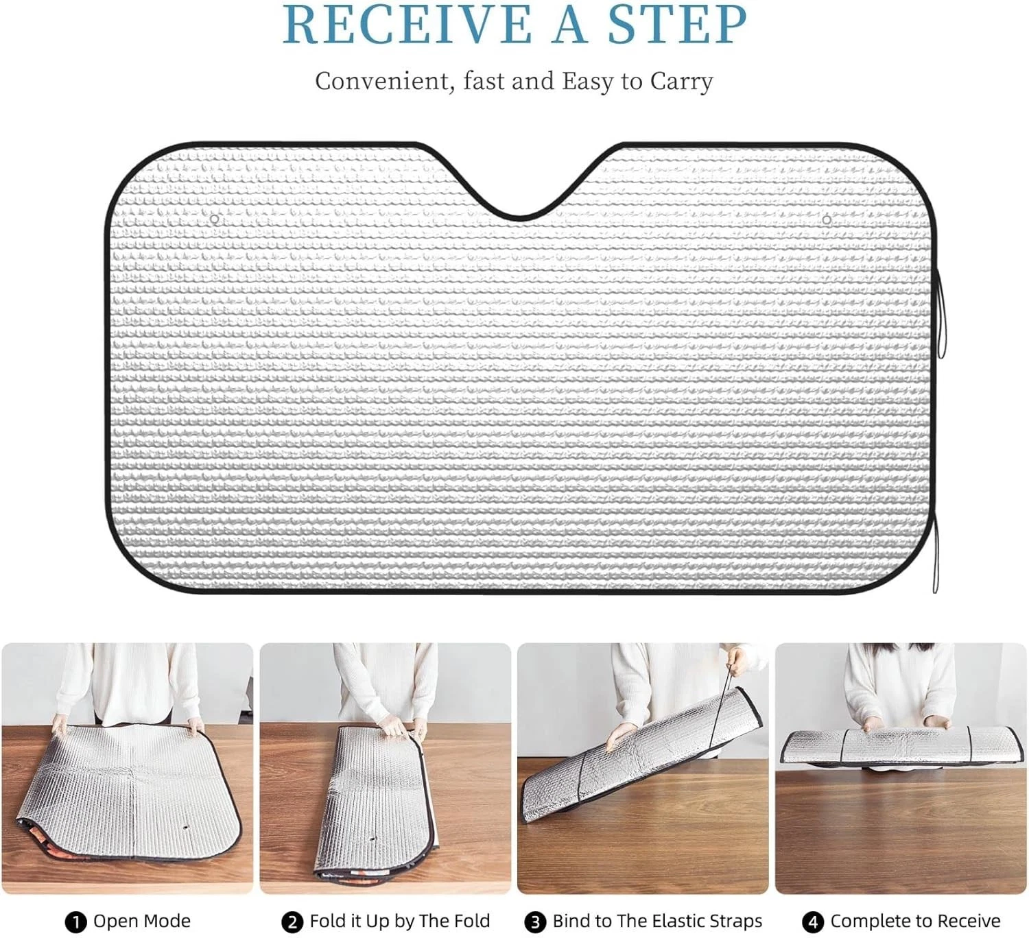 Windshield Sun Shade Funny Skeleton Car Front Window S:51x27.5 inch, D02