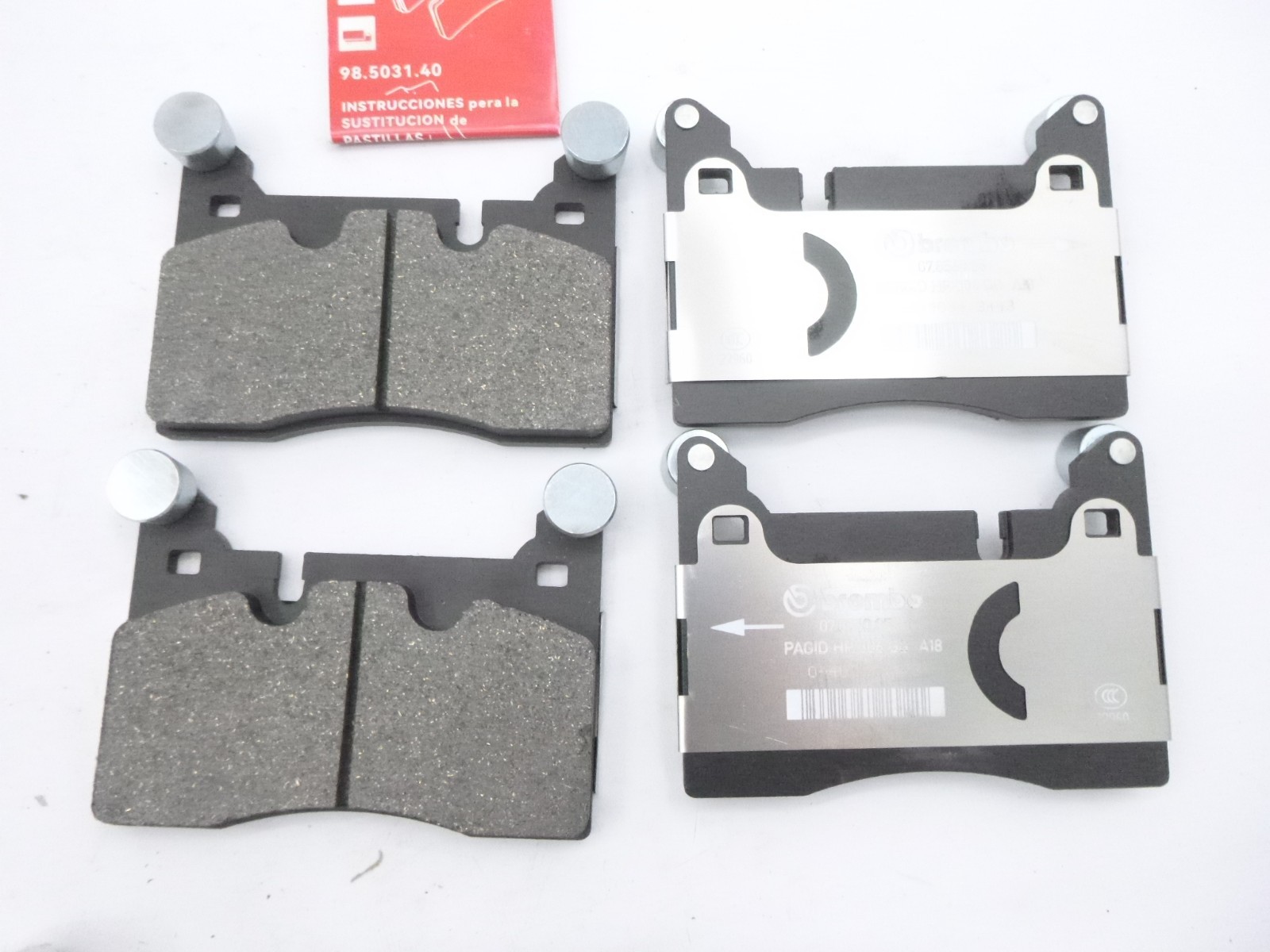 Aston Martin Rear Brake Pads HY53-2C562-BC fits 2019 MY Vantage Steel Brakes