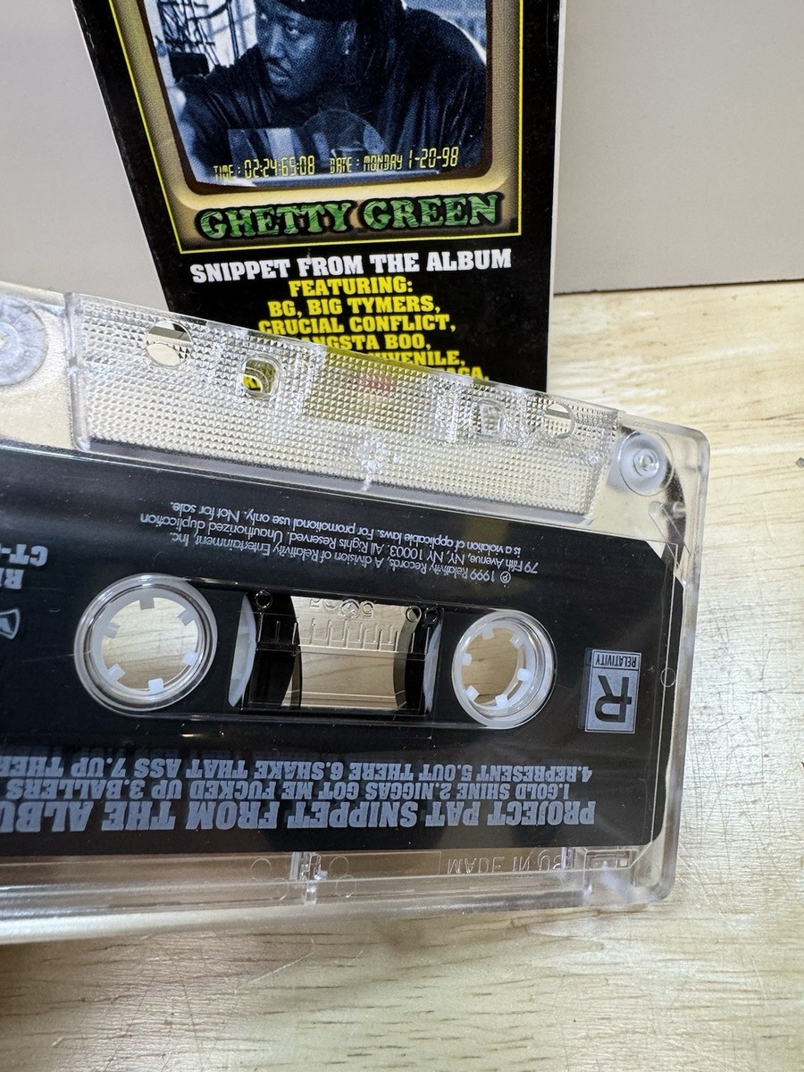 PROJECT PAT Cassette Tape 1999 Ghetty Green Memphis Tn Hypnotize