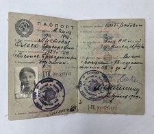 Reisepass Passport 1940 Sowjetunion UdSSR