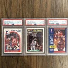 Michael Jordan All-Star Card Lot (3) 1989 Hoops 1991 Fleer 1992 Topps PSA 8