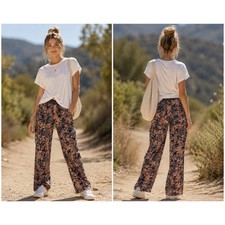 NWT 148 Free People Movement Way Home Abstract Camo Print Cargo Pants Medium
